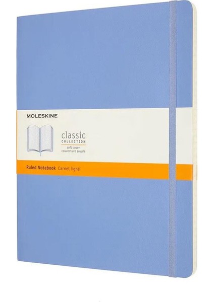 Classic Yumuşak Kapak Çizgili Defter 19X25 Hydrangea Blue