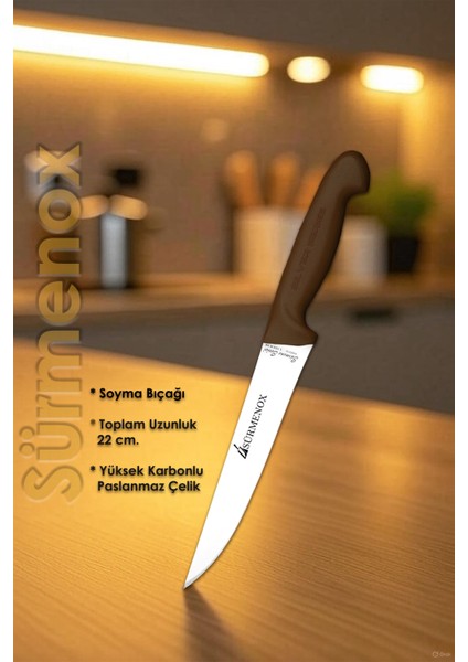 Sürmene Kahve Serisi Mutfak Bıçak Seti Et Ekmek Sebze Meyve Bıçağı 3 Lü Set Günlük Kullanım HDS-120 fiyatları