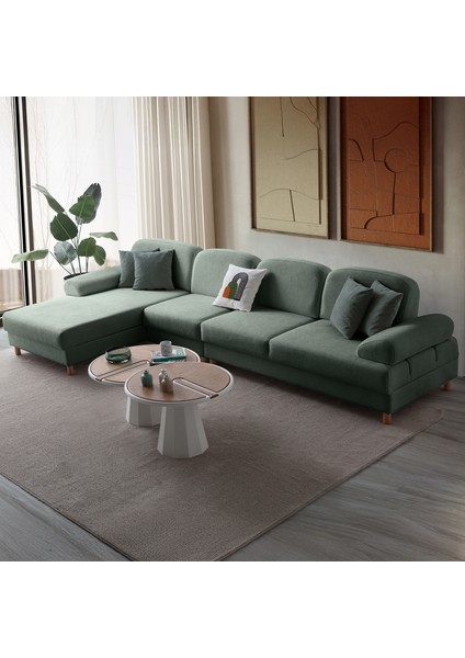 Aries Yataklı Sandıklı Piyonlu Köşe Takımı Yeşil Sol Köşe