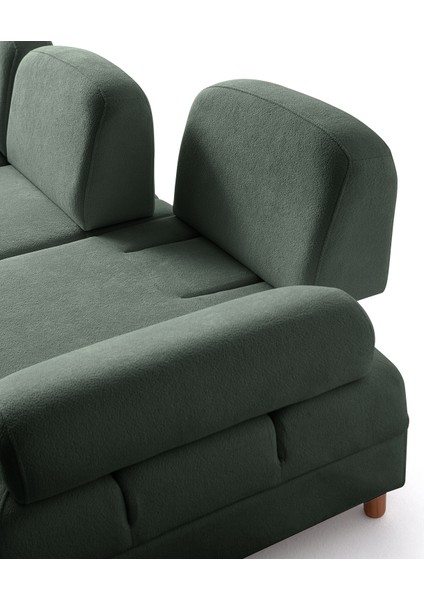 Aries Yataklı Sandıklı Piyonlu Köşe Takımı Yeşil Sol Köşe