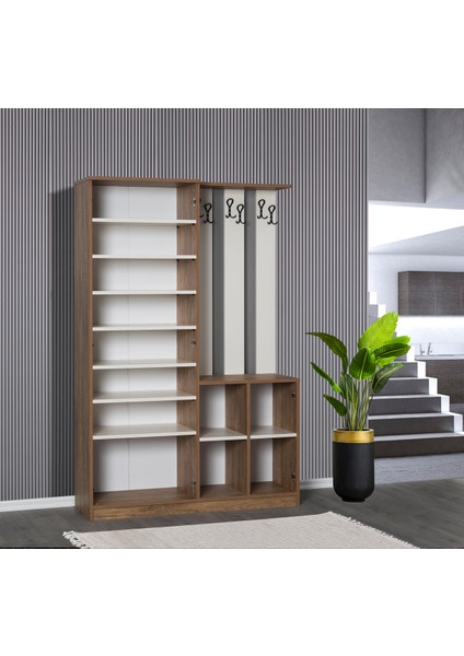 Flr Aynalı Raf Askılık Detay Portmanto Ayakkabılık fiyatları