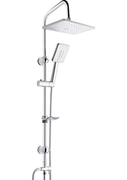 Rhea Krom Paslanmaz Çelik Yağmur Duş Seti