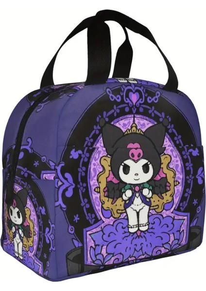 Beslenme Çantası Izoleli Sıcak Soğuk Koruma Kuromi Figürlü (22*20*13CM)