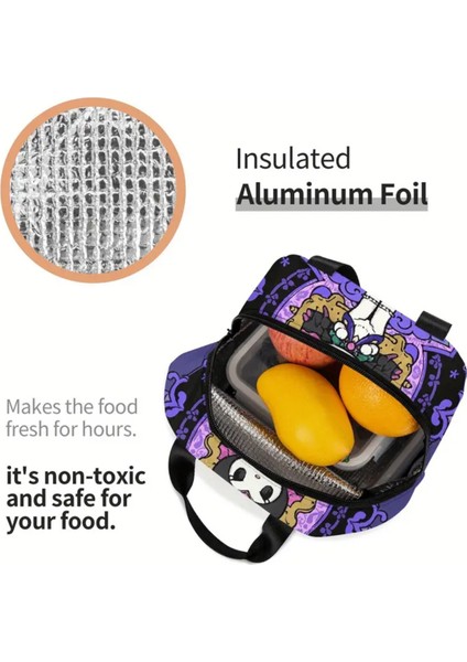 Beslenme Çantası Izoleli Sıcak Soğuk Koruma Kuromi Figürlü (22*20*13CM) modelleri