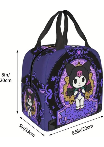 Beslenme Çantası Izoleli Sıcak Soğuk Koruma Kuromi Figürlü (22*20*13CM) fırsatları