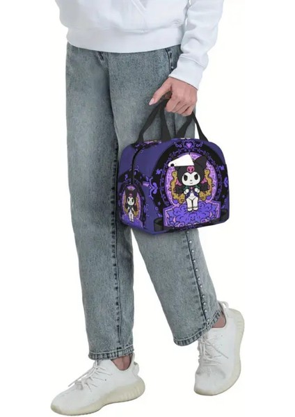 Beslenme Çantası Izoleli Sıcak Soğuk Koruma Kuromi Figürlü (22*20*13CM) indirimleri