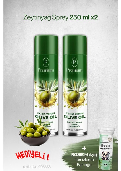 Zeytinyağ Sprey 2'li 250 Ml, Hediyeli
