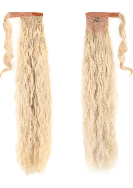 Bağlamalı Kabarık Dalgalı At Kuyruğu - Kumral Beyaz Platin Röfleli fiyatları