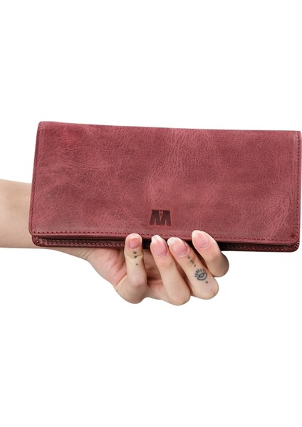 Hakiki Deri Unisex Telefon Bölmeli Cüzdan | Golden 3367