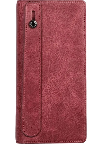 Hakiki Deri Unisex Telefon Bölmeli Cüzdan | Golden 3367