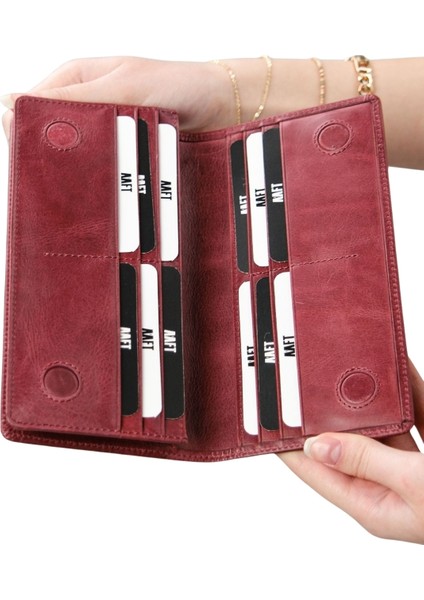 Hakiki Deri Unisex Telefon Bölmeli Cüzdan | Golden 3367 fiyatları