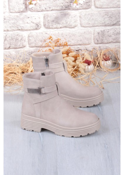 1186 Rahat Sıcak Astar Kaymaz Taban Fermuarlı Kadın Bot fırsatları