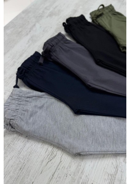 Erkek Çocuk 1-5 Yaş Lastikli Paça Yazlık Eşofman Altı 5013 Lacivert