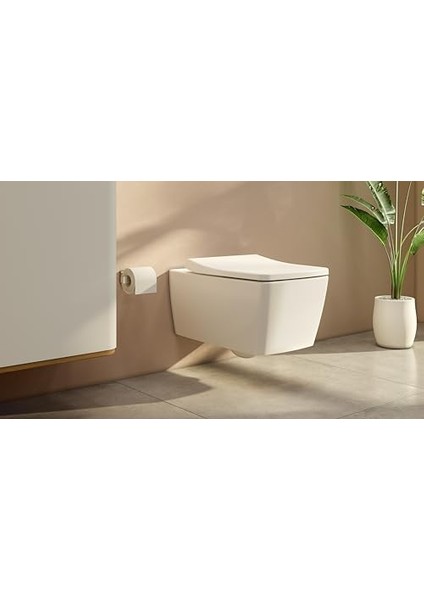 122-003-009 Yavaş Kapanır Slim Klozet Kapağı, Beyaz fiyatları