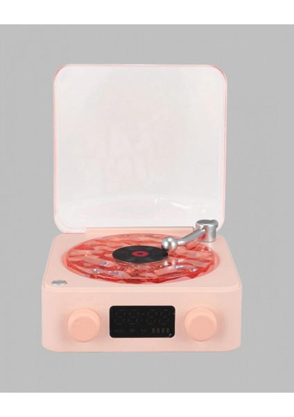 Retro Bluetooth Hoparlör – Kristal Ses, Gece Lambası, Saatli Tasarım indirimleri