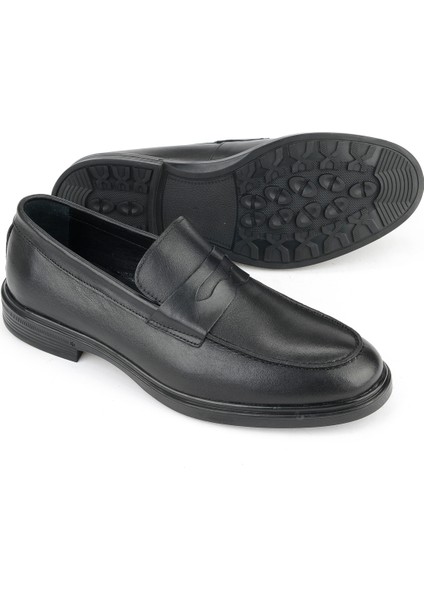 , Erkek Hakiki Deri Ayakkabı 1531007Z9254 Siyah fırsatları