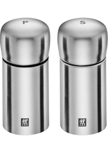 Tuz-Karabiber Değirmen Seti, Paslanmaz Çelik, Gümüş Rengi, 100 ml