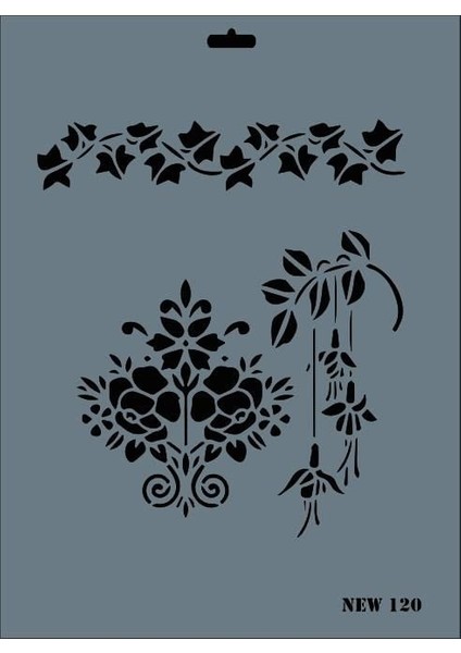 Rich New Seri N-120 Stencil 35X25 cm