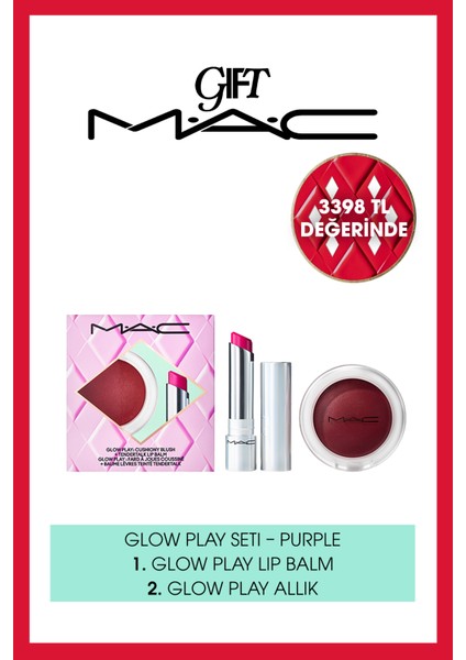 Glow Play Allık + Dudak Balmı Kiti - Bordo | Yılbaşı Koleksiyonu