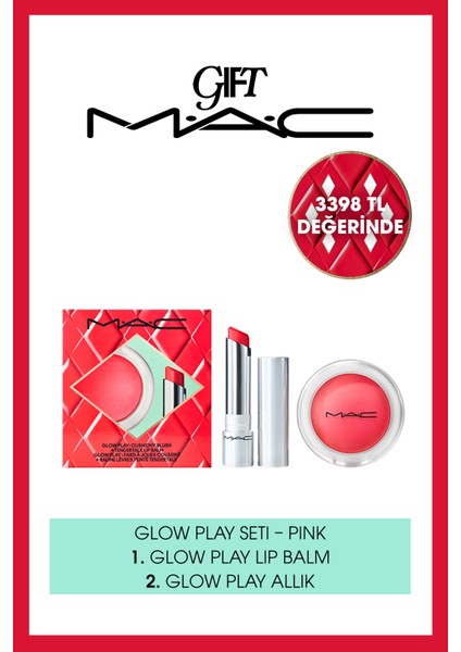 Glow Play Allık + Dudak Balmı Kiti - Pembe | Yılbaşı Koleksiyonu