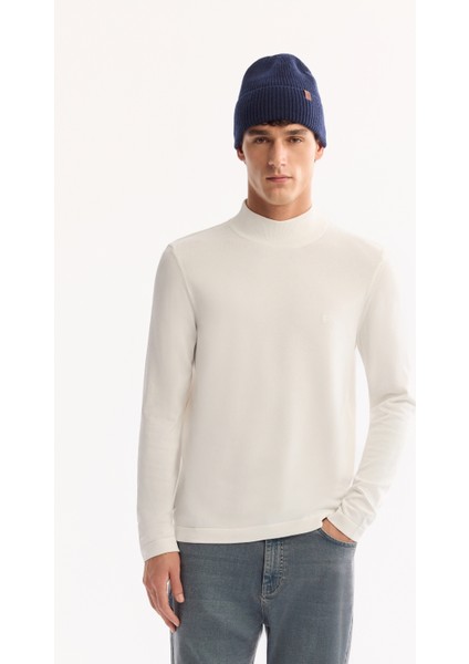 Erkek Mavi Klasik Bel Pamuklu Eskitme Yıkamalı Roma Crop Slim Fit Jean Pantolon A52Y3530