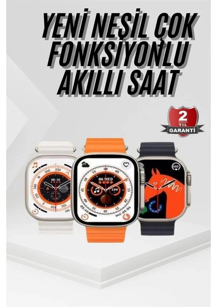 2025 Model Akıllı Saat Kordon Hediyeli Çağrı Cevaplama Uzun Pil Süreli Android Ios Uyumlu fiyatları