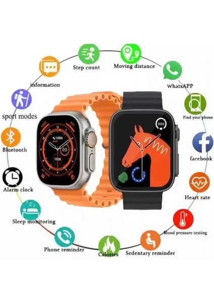 2025 Model Akıllı Saat Kordon Hediyeli Çağrı Cevaplama Uzun Pil Süreli Android Ios Uyumlu fırsatları