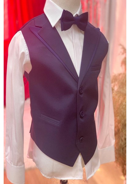 Erkek Çocuk Klasik Yelekli Takım 20501 Lacivert