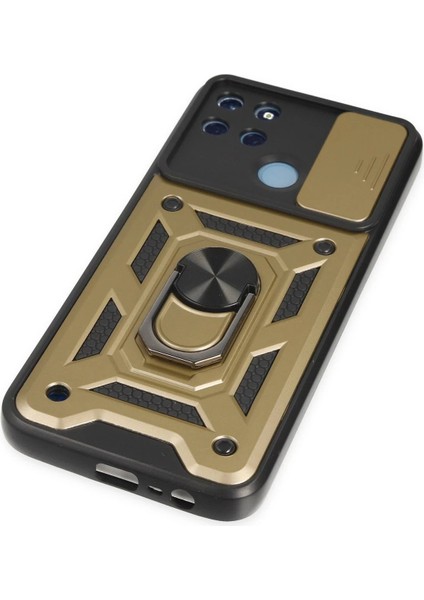 Realme C25Y Kılıf Pars Lens Yüzüklü Silikon - Gold - FKU5959-2566 indirimleri