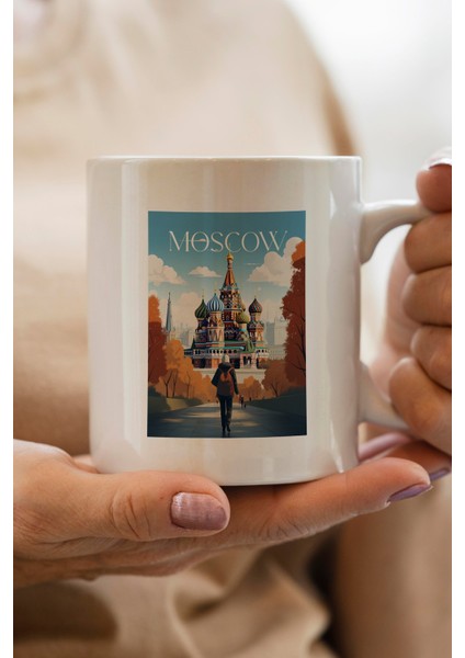 Moskova Baskılı Kupa Bardak