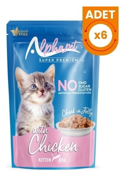 Jöle Içinde Parça Tavuk Etli Pouch Yavru Konserve Kedi Maması modelleri