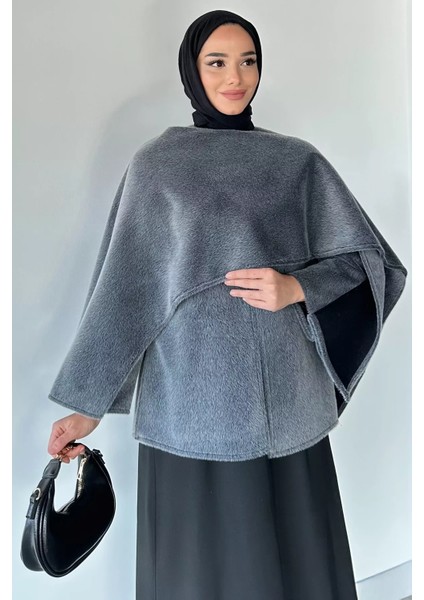 Çıtçıtlı Sakallı Yumoş Tesettür Panço P-00018878