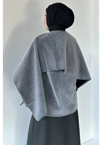 Çıtçıtlı Sakallı Yumoş Tesettür Panço P-00018878 fırsatları