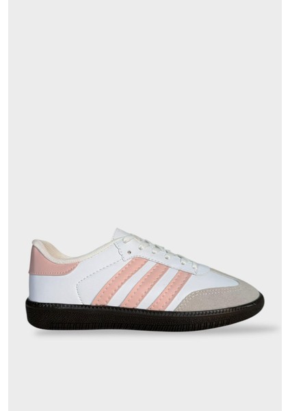 Kadın Rahat Hafif Spor Ayakkabı Beyaz - Pudra fırsatları