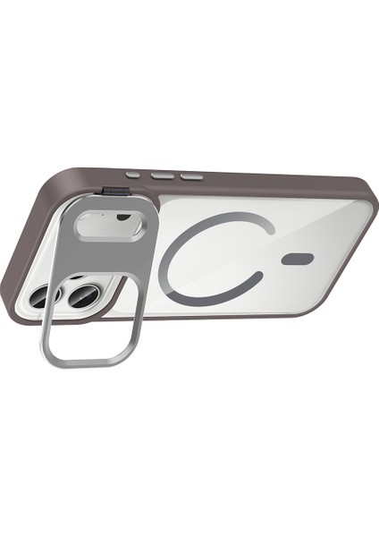 Iphone 17 Pro Uyumlu Kılıf Lens Koruma Hediyeli Açılır Standlı Magsafe Şarj Destekli Kapak modelleri