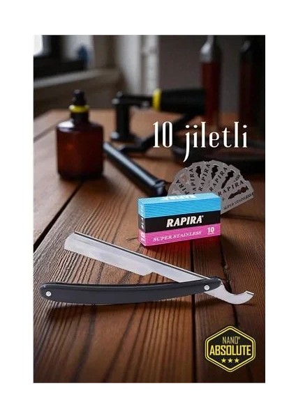 Berber Usturası - 10 Jiletli Türk Tipi Berber Tıraş Usturası fiyatları