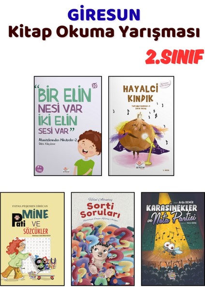 Giresun Kitap Okuma Yarışması 2.sınıf Kitapları, 5 Kitap Set, 2.sınıf Masal Öykü