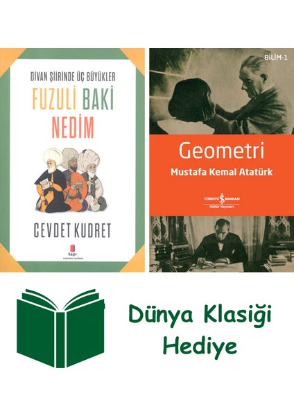 Fuzuli - Baki - Nedim + Geometri + Dünya Klasiği Hediye
