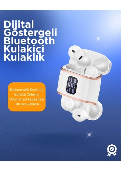 Bluetooth 5.3 Kulaklık – Kulakiçi, Anc+Enc, 4 Adet Set, Dijital Göstergeli fiyatları