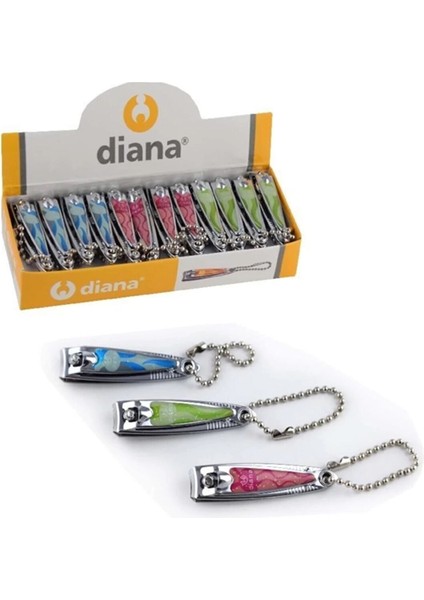 Diana 1002 Küçük Renkli 24' Lü Tırnak Makası ( Lisinya )
