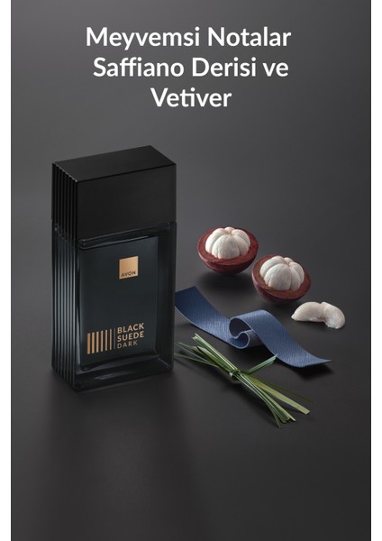 Black Suede Dark Erkek Parfüm Rollon ve Saç Vücut Şampuanı Paketi modelleri