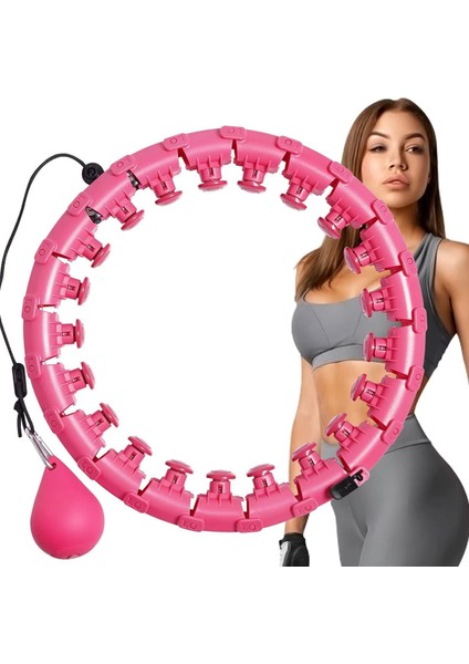 Hulalop Egzersiz Çemberi - Egzersiz Halkası - Ağırlıklı - Bel Bölgesi Ayarlanabilir 24 Parça