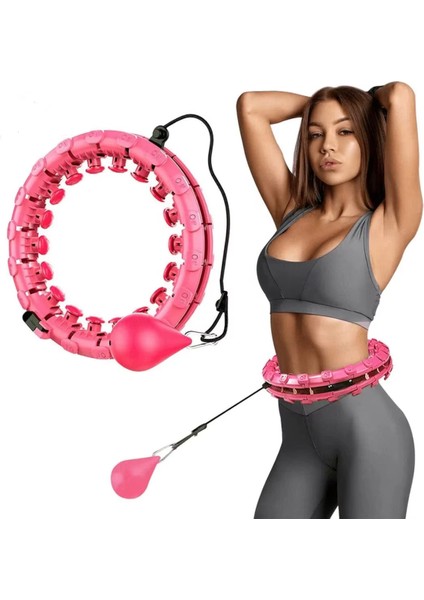 Hulalop Egzersiz Çemberi - Egzersiz Halkası - Ağırlıklı - Bel Bölgesi Ayarlanabilir 24 Parça