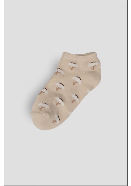 4 Çift Yazlık Pamuklu Kız Çocuk Patik Çorabı modelleri