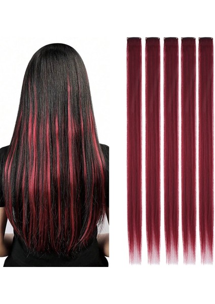 Renkli Sentetik Çıt Çıt - 5 Adet - D40