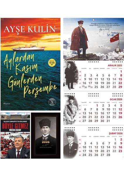 Aylardan Kasım Günlerden Perşembe ve Böyle Gitmez - Kalpaklı Ajanda - Sakarya Duvar Takvimi