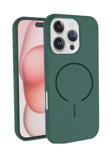 iPhone 16 Pro Magsafe Özellikli Içi Kadife Yumuşak Aqua Silikon Kılıf fiyatları