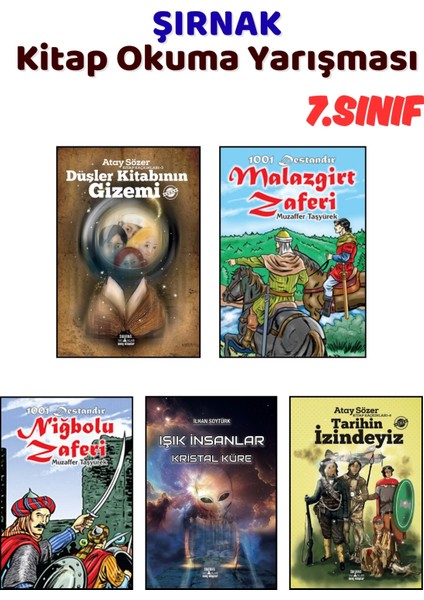 Şırnak Kitap Okuma Yarışması 7.sınıf Kitapları, 5 Kitap Set, 7.sınıf Masal Öykü