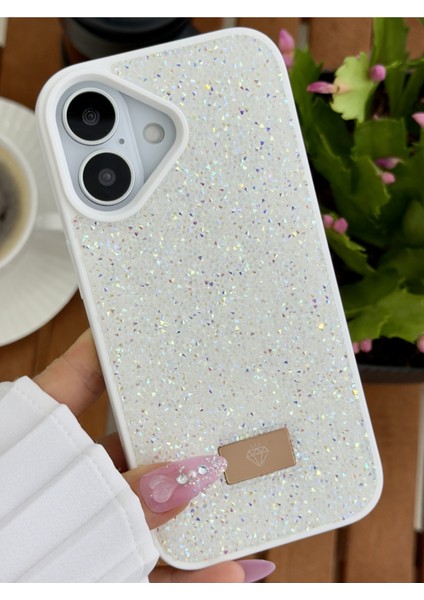 Iphone 17 Uyumlu Elmas Tasarımlı Taşlı Işıltılı Parlak Pırlanta Kılıf