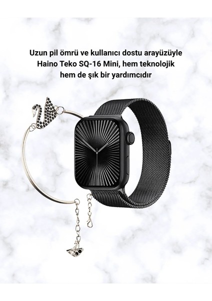 Sq-16 Mini Series 10 Akıllı Saat | Spor Modları, Bildirim ve Müzik Kontrolü fırsatları